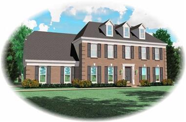 4-Bedroom, 2684 Sq Ft Traditional House Plan - 170-2740 - Front Exterior