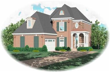 3-Bedroom, 2249 Sq Ft French House Plan - 170-2749 - Front Exterior