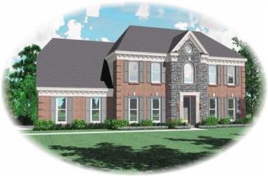 4-Bedroom, 2245 Sq Ft French House Plan - 170-2753 - Front Exterior