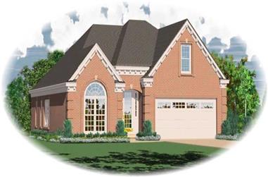 3-Bedroom, 1918 Sq Ft French House Plan - 170-2793 - Front Exterior