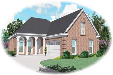 3-Bedroom, 2300 Sq Ft French House Plan - 170-2811 - Front Exterior