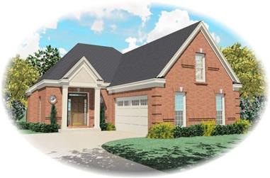 3-Bedroom, 2297 Sq Ft French House Plan - 170-2812 - Front Exterior