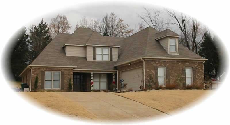 Front view of French home (ThePlanCollection: House Plan #170-2813)