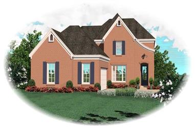 3-Bedroom, 2623 Sq Ft Country House Plan - 170-2828 - Front Exterior