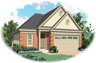 3-Bedroom, 1335 Sq Ft Country House Plan - 170-2830 - Front Exterior