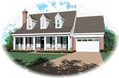 3-Bedroom, 2312 Sq Ft Country House Plan - 170-2838 - Front Exterior