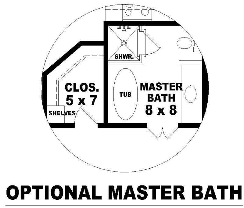 Master Bathroom of this 3-Bedroom, 2181 Sq Ft Plan - 170-2845