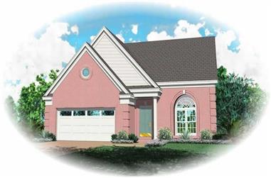 3-Bedroom, 1816 Sq Ft Country House Plan - 170-2856 - Front Exterior