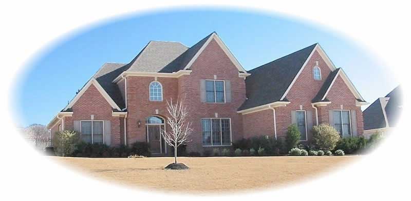 Front view of French home (ThePlanCollection: House Plan #170-2872)