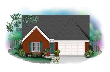 4-Bedroom, 1622 Sq Ft Small House Plans House Plan - 170-2885 - Front Exterior