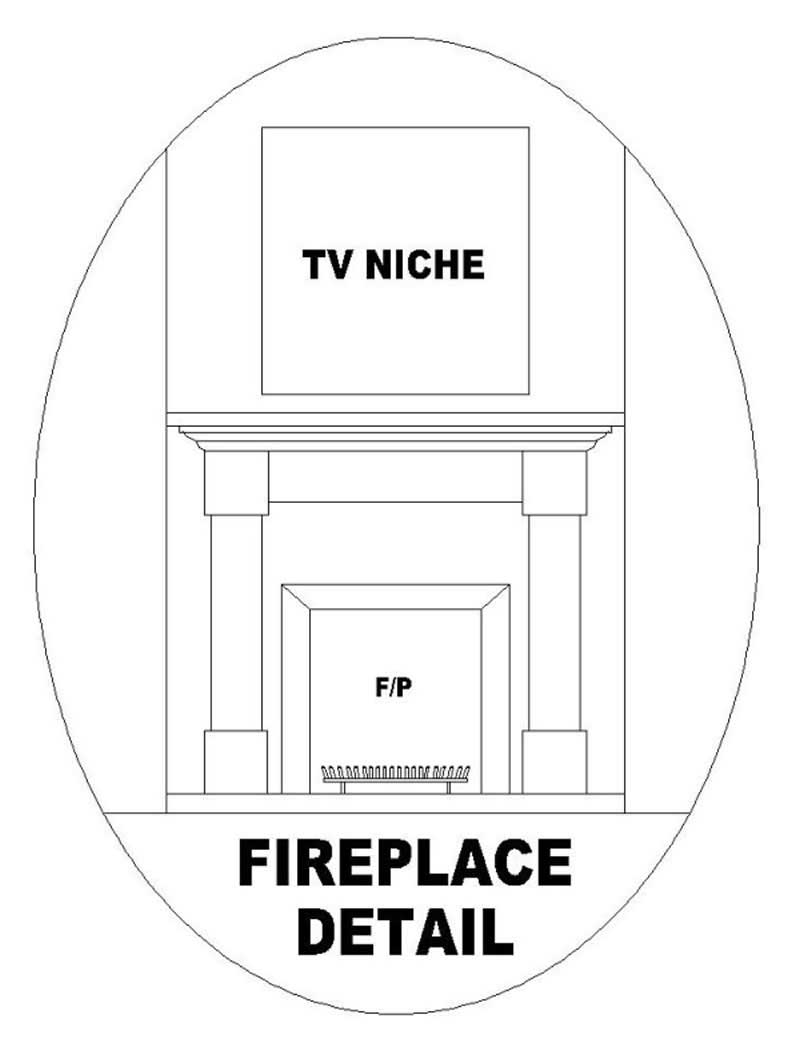 Great Room: Fireplace of this 3-Bedroom, 1307 Sq Ft Plan - 170-2897