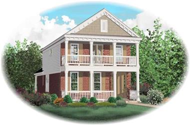 3-Bedroom, 1998 Sq Ft Colonial House Plan - 170-2940 - Front Exterior