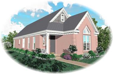 2-Bedroom, 1305 Sq Ft Small House Plans House Plan - 170-2946 - Front Exterior