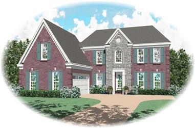 4-Bedroom, 2178 Sq Ft French House Plan - 170-2949 - Front Exterior