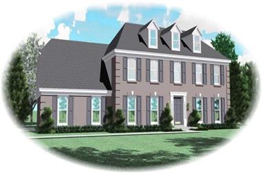 4-Bedroom, 2724 Sq Ft Traditional House Plan - 170-2951 - Front Exterior