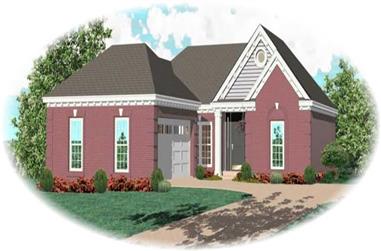 2-Bedroom, 1448 Sq Ft French Home Plan - 170-2954 - Main Exterior