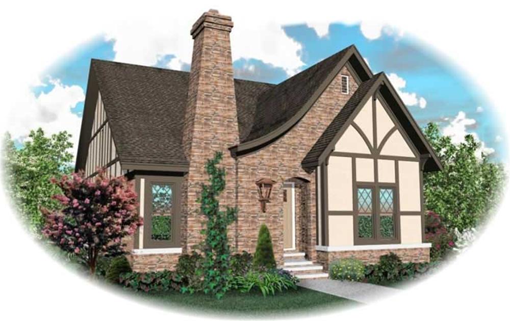 Front view of Craftsman home (ThePlanCollection: House Plan #170-2960)