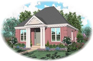 2-Bedroom, 1960 Sq Ft French House Plan - 170-2978 - Front Exterior