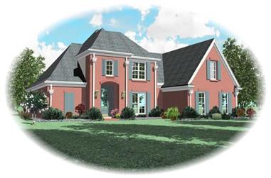4-Bedroom, 2896 Sq Ft Country House Plan - 170-2979 - Front Exterior