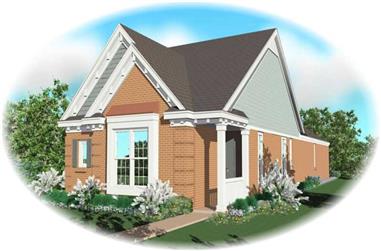3-Bedroom, 1307 Sq Ft Small House Plans House Plan - 170-2995 - Front Exterior