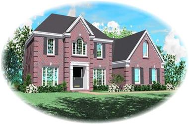 3-Bedroom, 2688 Sq Ft Traditional House Plan - 170-3023 - Front Exterior