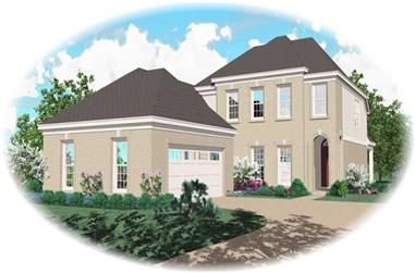 3-Bedroom, 2333 Sq Ft French House Plan - 170-3030 - Front Exterior