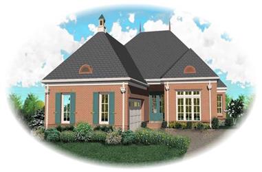 4-Bedroom, 2927 Sq Ft French House Plan - 170-3044 - Front Exterior