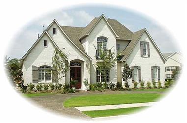4-Bedroom, 3769 Sq Ft French House Plan - 170-3047 - Front Exterior