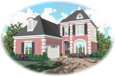 3-Bedroom, 2478 Sq Ft French House Plan - 170-3071 - Front Exterior