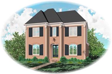 3-Bedroom, 2831 Sq Ft French House Plan - 170-3072 - Front Exterior