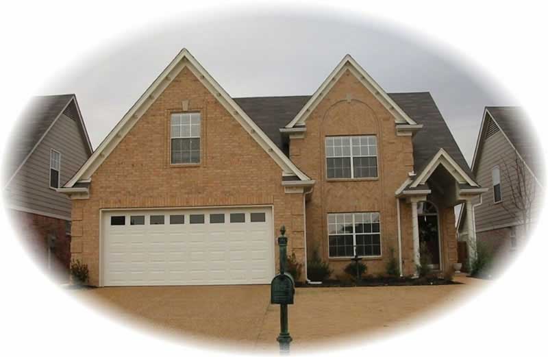 Front view of French home (ThePlanCollection: House Plan #170-3091)