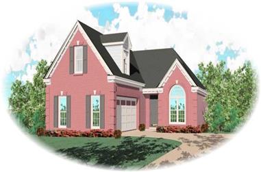 2-Bedroom, 1559 Sq Ft French House Plan - 170-3118 - Front Exterior