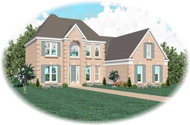 4-Bedroom, 3094 Sq Ft Traditional House Plan - 170-3156 - Front Exterior