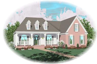3-Bedroom, 2555 Sq Ft Country House Plan - 170-3167 - Front Exterior