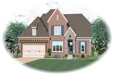 4-Bedroom, 2872 Sq Ft Country House Plan - 170-3172 - Front Exterior