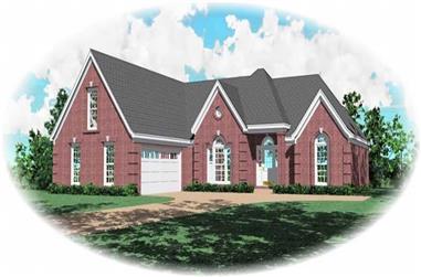 3-Bedroom, 2448 Sq Ft French House Plan - 170-3205 - Front Exterior