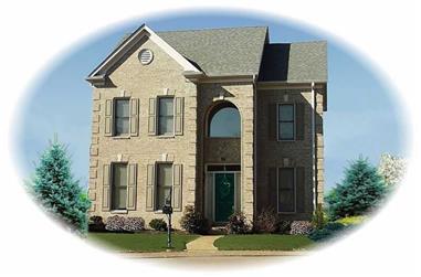 3-Bedroom, 2208 Sq Ft Traditional House Plan - 170-3211 - Front Exterior