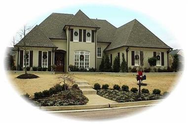 5-Bedroom, 3855 Sq Ft Luxury House Plan - 170-3213 - Front Exterior