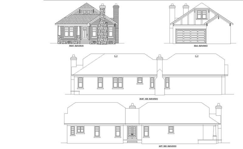 Home Plan Front Elevation of this 2-Bedroom,2348 Sq Ft Plan -170-3214
