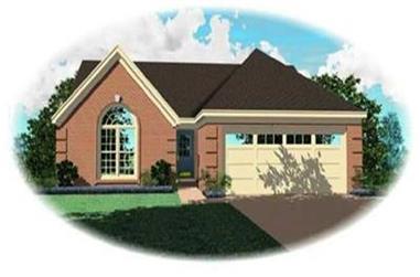3-Bedroom, 1360 Sq Ft Contemporary Home Plan - 170-3249 - Main Exterior
