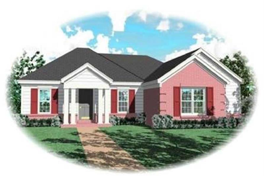 4-Bedroom, 1551 Sq Ft Contemporary House Plan - 170-3254 - Front Exterior