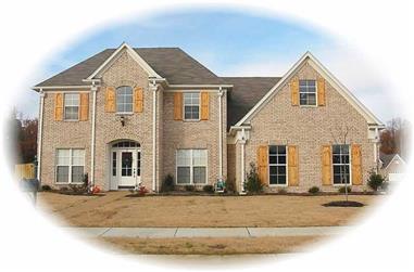 4-Bedroom, 3167 Sq Ft Country House Plan - 170-3269 - Front Exterior