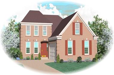 3-Bedroom, 2263 Sq Ft Traditional House Plan - 170-3284 - Front Exterior