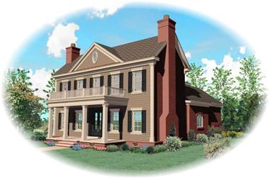 3-Bedroom, 3249 Sq Ft Traditional House Plan - 170-3293 - Front Exterior