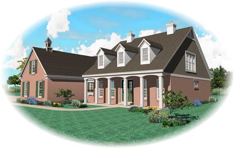 Home Plan Front Elevation of this 3-Bedroom,3000 Sq Ft Plan -170-3339