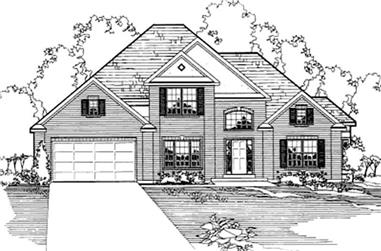 4-Bedroom, 2208 Sq Ft Contemporary House Plan - 172-1000 - Front Exterior