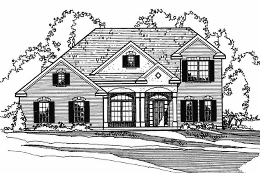 4-Bedroom, 2257 Sq Ft Contemporary House Plan - 172-1027 - Front Exterior