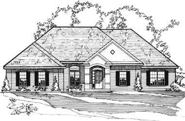 3-Bedroom, 2103 Sq Ft Contemporary House Plan - 172-1029 - Front Exterior