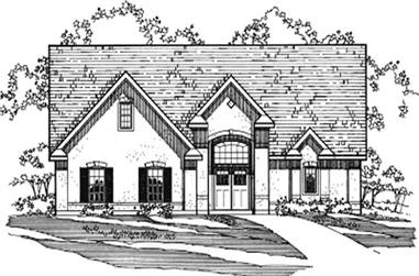 3-Bedroom, 2532 Sq Ft Contemporary House Plan - 172-1037 - Front Exterior