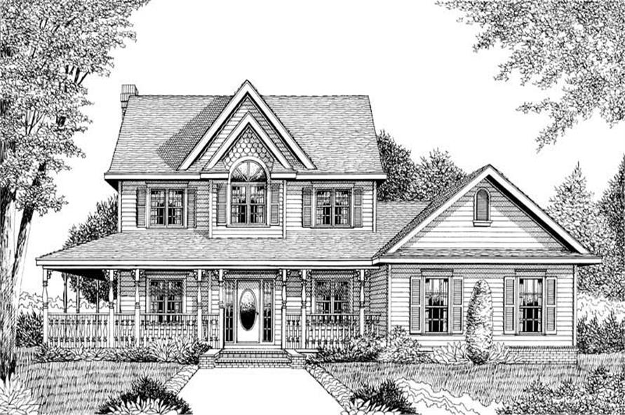 House Plan D140 Front Elevation